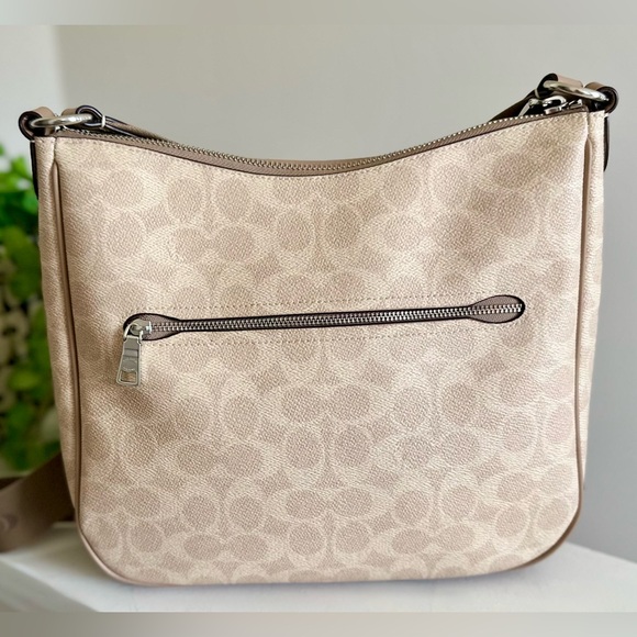 Coach Ellie Signature Crossbody File Messenger Bag with Jacquard Strap - Picture 3 of 16